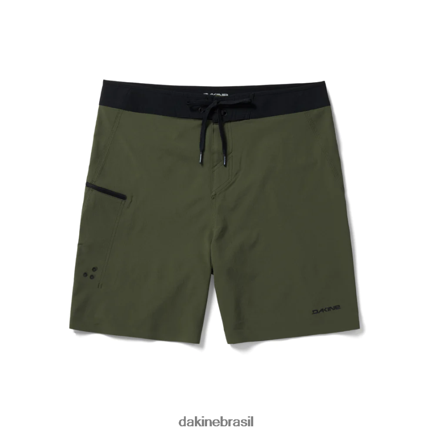 canope verde Dakine homens calção de banho missão 19" roupas 866244256