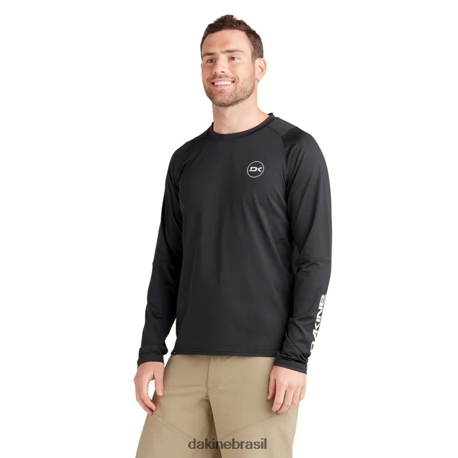 preto Dakine homens camisa de ciclismo manga longa vectra roupas 866244174