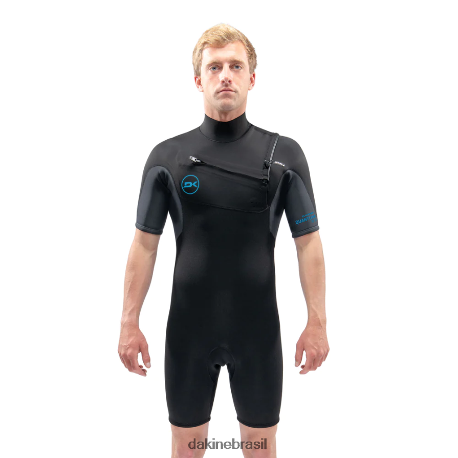 preto Dakine homens Roupa de neoprene quântica zip baixinha 2/2mm f/l roupas 86624495