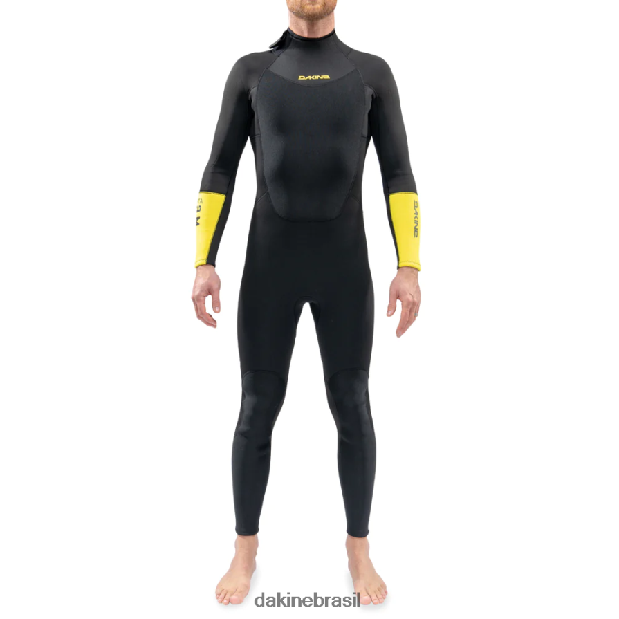 preto Dakine homens rta terno completo com zíper traseiro 3/2mm roupas 866244128