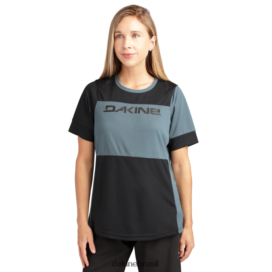 azul galáctico Dakine mulheres camisa de manga curta para bicicleta thrillium roupas 866244758