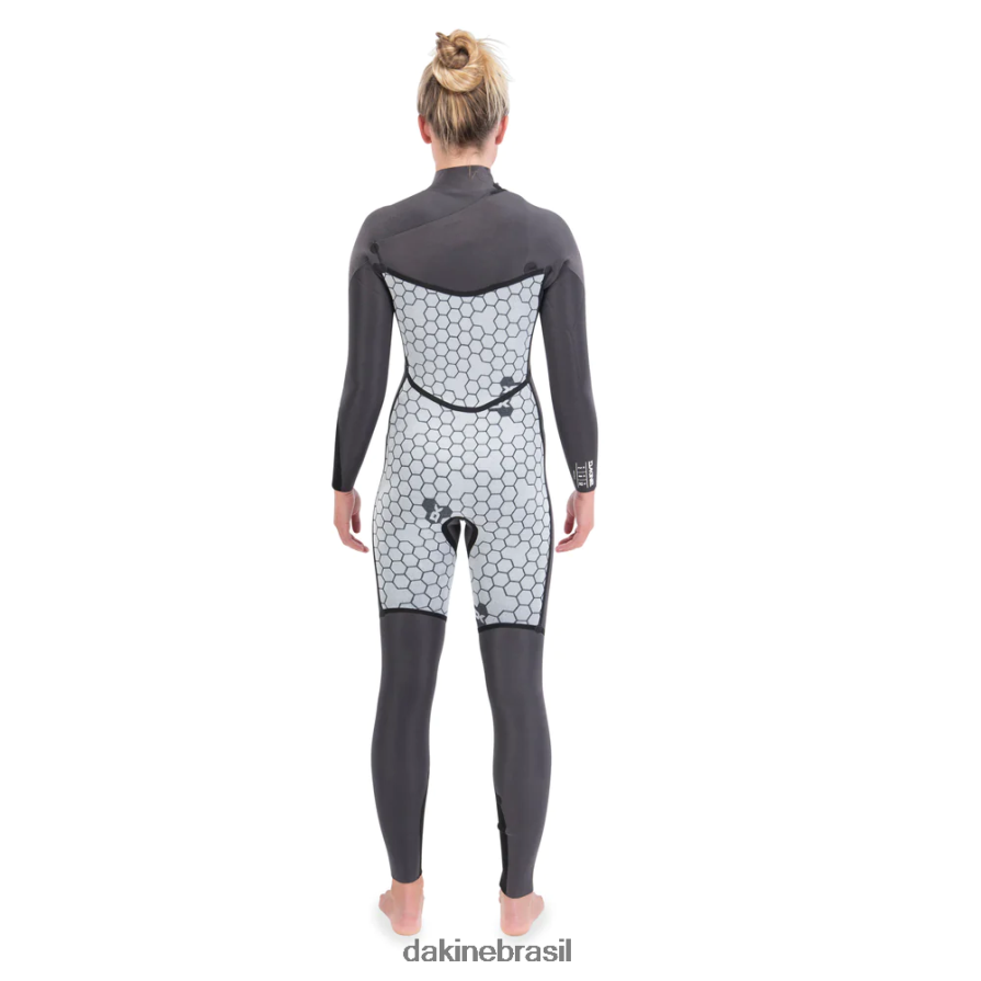 preto Dakine mulheres roupa de neoprene completa com zíper no peito da missão 4/3 mm roupas 866244741
