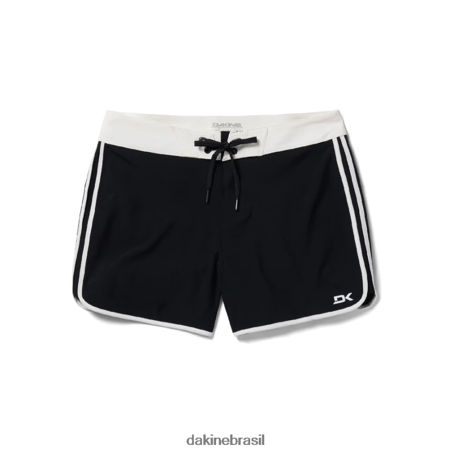 Preto branco Dakine unissex calção de banho Roots 5" roupas 866244292